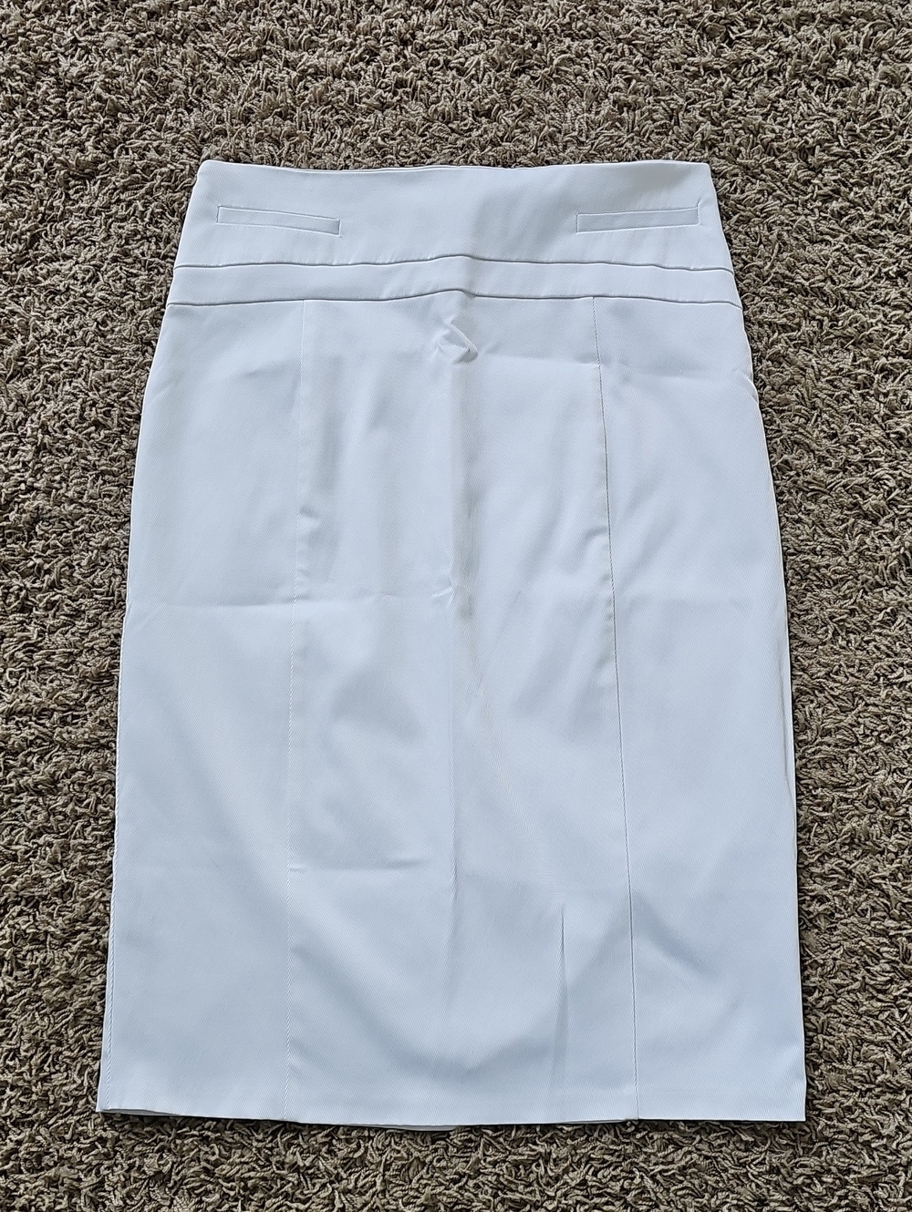 New York & Co Pencil Skirt White Back Slit 4 Suit Separate